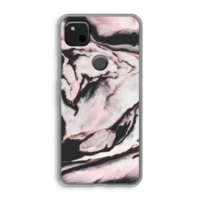 Roze stroom: Google Pixel 4a Transparant Hoesje