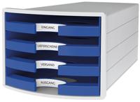 HAN HA-1013-14 Ladenkast Impuls Met 4 Open Laden Blauw