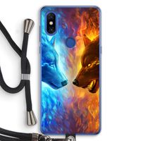 Fire & Ice: Xiaomi Mi Mix 3 Transparant Hoesje met koord