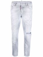 DSQUARED2 jean court à taille haute - Gris