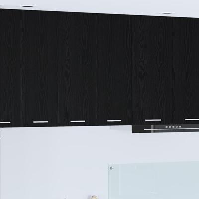Hangkast Riga Zwart Eiken 60 x 31 x 80 cm Bewerkt hout Hangkast Riga Zwart Eiken 60 x 31 x 80 cm Bewerkt hout