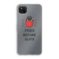 Fries before guys: Google Pixel 4a Transparant Hoesje