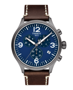 Horlogeband Tissot T1166173604700 / T600043873 XL Leder Bruin 22mm