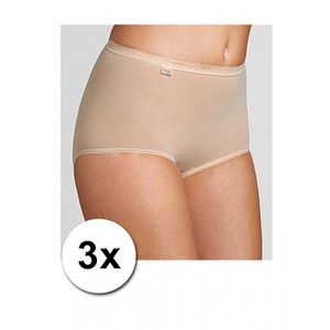 3x Sloggi basic maxi dames slip huidskleur