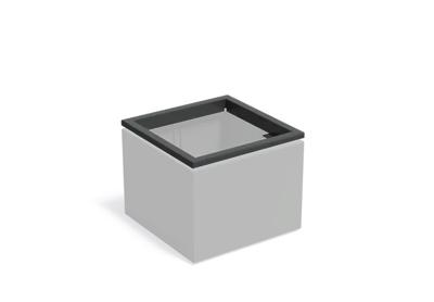 Aluminium rand CARREZ in-lite ready 80x80cm.
