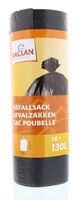 Paclan Huisvuil/afvalzak donker grijs 130 ltr (10 st)