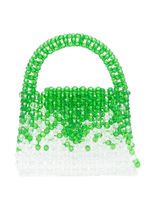 Germanier sac cabas à ornements de perles - Vert