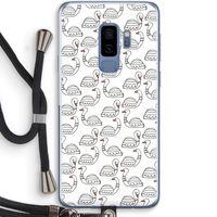 Zwanen: Samsung Galaxy S9 Plus Transparant Hoesje met koord