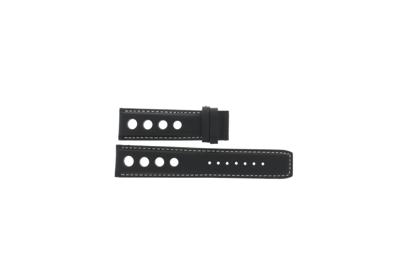 Horlogeband Tissot T1244271605100 / T610045136 Leder Zwart 22mm