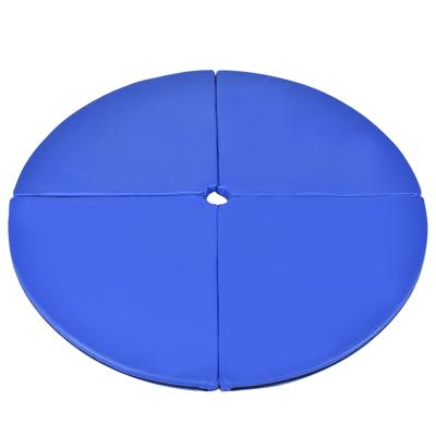 Paalmat Dansmat Gymnastiek Beschermmat met Klittenband PVC-Mat Afneembaar Ф150 x 5 cm