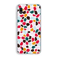 Colored Giraffe: Samsung Galaxy A10 Transparant Hoesje