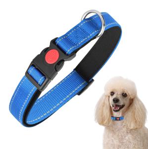 Hondenhalsband met kliksluiting blauw S