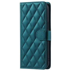 Samsung Galaxy S22 Ultra hoesje - Bookcase - Pasjeshouder - Koord - Kunstleer - Groen