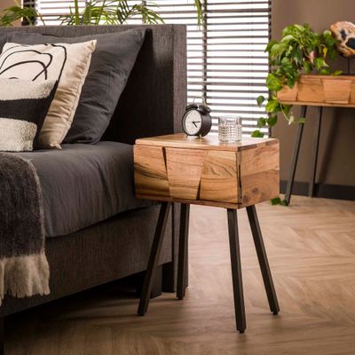 LifestyleFurn Nachtkastje 'Eryka' Acaciahout