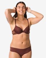 HEMA Damesbrazilian Micro Met Kant Donkerbruin (donkerbruin)