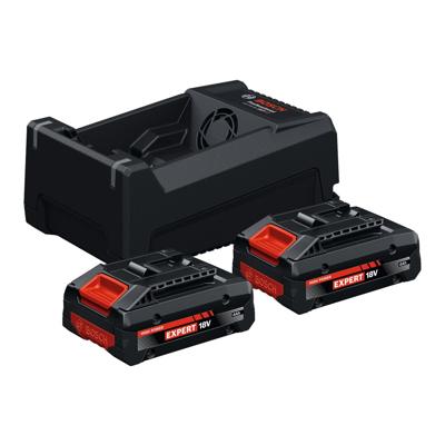 Bosch Professional EXBA18V-40 2 EXPERT Accu starterset 2x EXBA18V-40 4.0Ah + GAL 12V/18V-80 - 1600A0373J