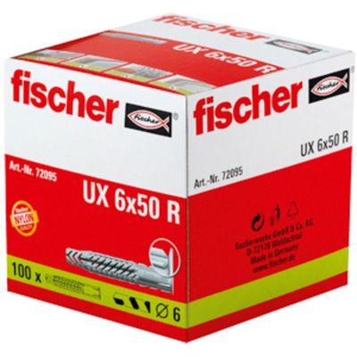 Fischer 72095 UX 6 x 50 R Universele pluggen 50 mm 6 mm 100 stuk(s)