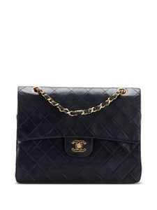 CHANEL Pre-Owned petit sac porté épaule Classic Flap (1986-1988) - Noir