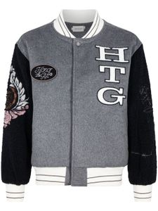 Honor The Gift veste teddy Letterman - Gris