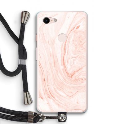 Peach bath: Pixel 3 XL Transparant Hoesje met koord