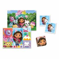 Clementoni gabby&apos;s poppenhuis edukit 4in1 puzzels en spellen