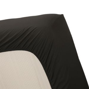 Ambiante Hoeslaken Katoen Black-1-persoons (90x200 cm)