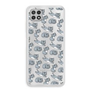 Poezen: Samsung Galaxy A22 4G Transparant Hoesje