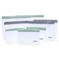 Set van herbruikbare zakjes voor voedingsmiddelen Quid Rico Plastic Zip 8 Onderdelen