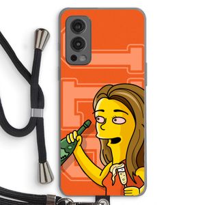 Jamie Lee Simpson: OnePlus Nord 2 5G Transparant Hoesje met koord