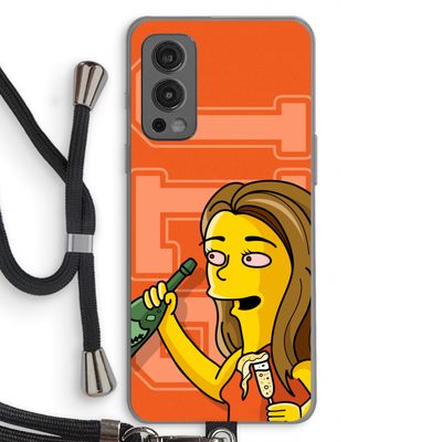 Jamie Lee Simpson: OnePlus Nord 2 5G Transparant Hoesje met koord