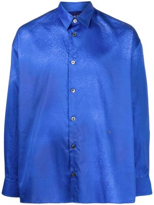Études Studio chemise à fini satiné - Bleu