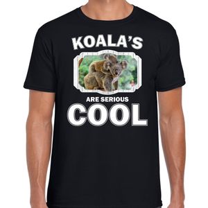 T-shirt koalas are serious cool zwart heren - koalaberen/ koala shirt