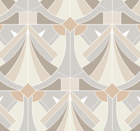 Art deco geometrisch ontwerp behang hal