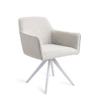 Jesper Home Eetkamerstoel 'Hofu' Turn White, Draaibaar, kleur Checkers Charm