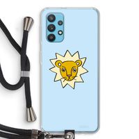 Kleine leeuw: Samsung Galaxy A32 4G Transparant Hoesje met koord