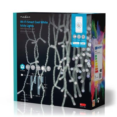 Nedis WIFILXC03W400 decoratieve verlichting Lichtdecoratie ketting 400 gloeilamp(en) LED 2,47 W G