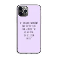 Zelfvertrouwen: iPhone 11 Pro Max Transparant Hoesje