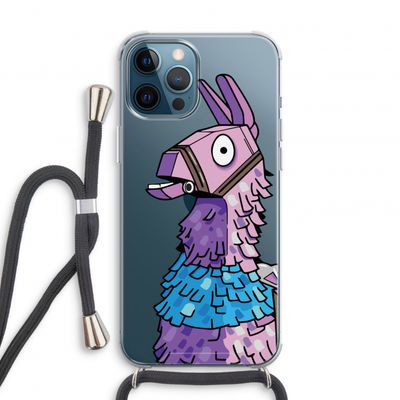 Lama: iPhone 12 Pro Transparant Hoesje met koord