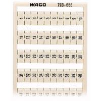 WAGO 793-666 Markeringskaarten Wit 5 stuk(s) - thumbnail