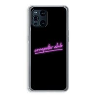 Vice Black: Oppo Find X3 Transparant Hoesje