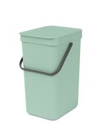 Brabantia Sort & Go afvalemmer 12 liter jade green - thumbnail