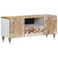 Tv-meubel 105x33,5x46 cm massief mangohout