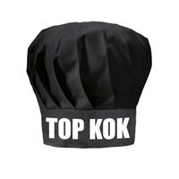 Top kok cadeau koksmuts zwart dames en heren