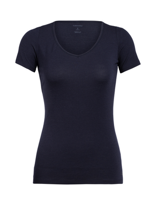 Icebreaker Siren SS Sweetheart Thermoshirt Dames Black L