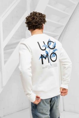 24 Uomo Floral Crewneck Heren Off-White - Maat XS - Kleur: Wit | Soccerfanshop