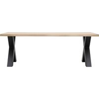 Eettafel Darby met metalen X-poot