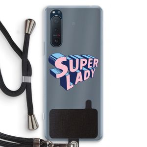 Superlady: Sony Xperia 5 II Transparant Hoesje met koord
