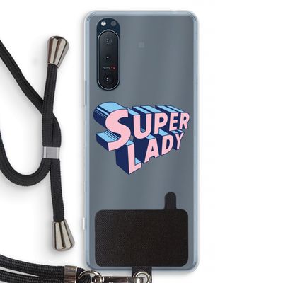 Superlady: Sony Xperia 5 II Transparant Hoesje met koord