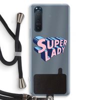 Superlady: Sony Xperia 5 II Transparant Hoesje met koord
