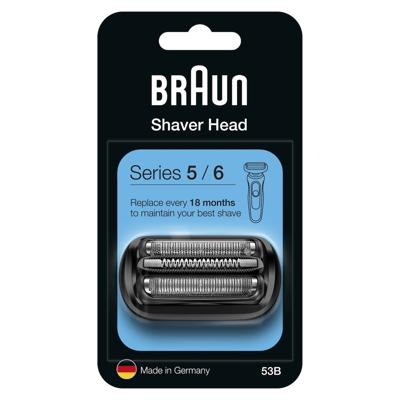 Braun Scheerblad / 53B / Series 5/6 Scheerhoofden Zwart